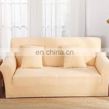 High quality fitted sofa covers plain knitting sofa cover