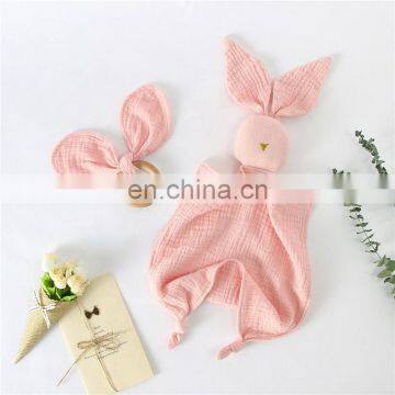 Personality Animal Bunny Comforter Toy Newborn Baby Gift Set photo-2