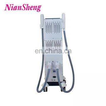 New Lauched Double Handles E-light OPT SHR Human Body Hair Removal Machine photo-5