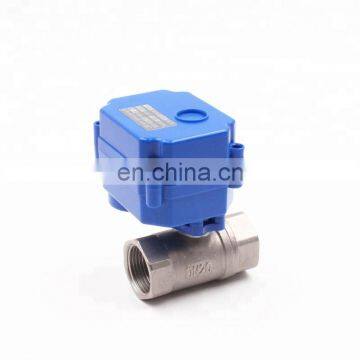 non return  NSF61  2 way electric food grade ball stainless steel solenoid motor ball valve