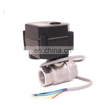 cwx-15n 2-way DC5V CR05 1" NPT stainless steel motor ball valve