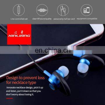 New Product 2019 Hifi Stereo Voice Necklace Zipper Magnetic Bluetooth Wire Earphone photo-5
