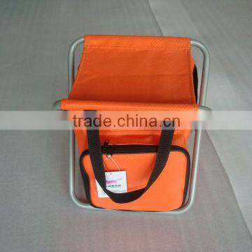 foldable cooler chair with stool