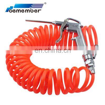 Pneumatic Spring PU Air Brake Hose High Pressure Spiral Trailer Air Brake Coil Hose With Blow Gun