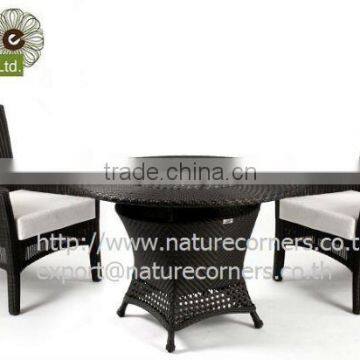 Outdoor Rattan Round Dining Set