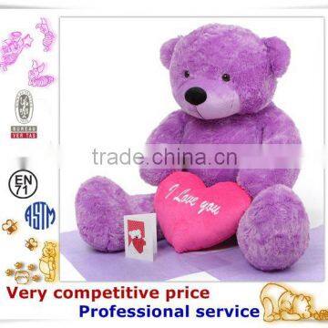 OEM Stuffed Toy,Custom Plush Toys, lovely stuffed plush toy teddy bear with heart