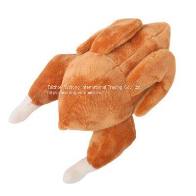 Food Pet Products Dog Chew Toy Stuffed Turkey Stuffed Dog Squeaky Chew Toy Interactive Squeaky Dog Toys photo-3