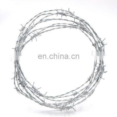 Wholesale security fence panels barded iron wire / galvanized barded wire for sale