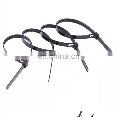 stretch nylon cable tie/reusable nylon cable tie/self-locking plastic fixing cable tie