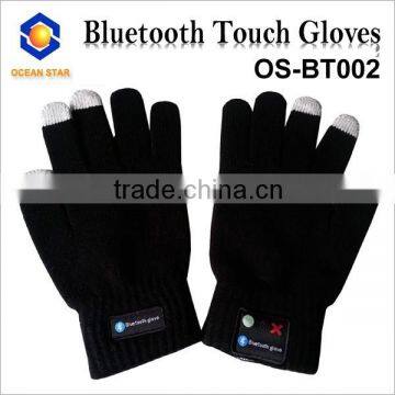 Fashion wireless bluetooth gloves for mobile phone accessories bluetooth hi-call touch gloves