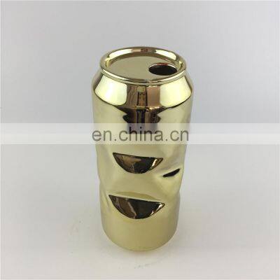 Gold Goldene Living Room Modern Luxury Modern Abstract Porcelain Ceramic Flower Vase for Home Decor