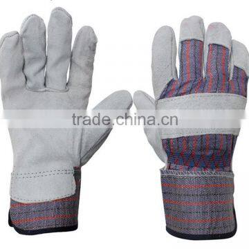 Cheap price cow skin working gloves