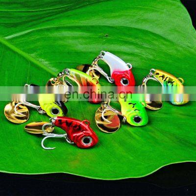 Long throw road sub-bait with sequins Rotating vibration VIB sequins submerged road sub-bait fishing gear spoon lure