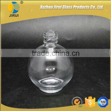 empty transparent glass perfume bottles