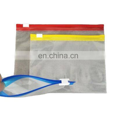 Biodegradable Custom Printing Frosted Zipper Plastic Bag Packing For Clothes