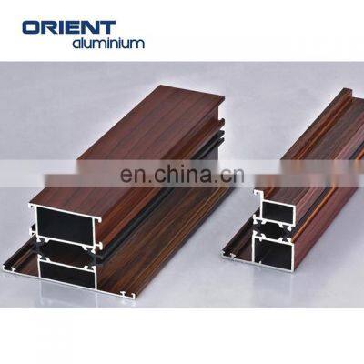 Malaysia Oem/odm Accepted Wholesale Custom Wood Grain Hot Sale Casement Aluminum Spring Door Profile Frame photo-4