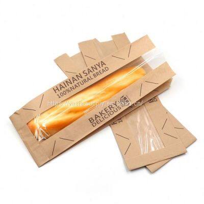 Compostable paper bags for sourdough bread bakery packaging bag for boule homemade bread