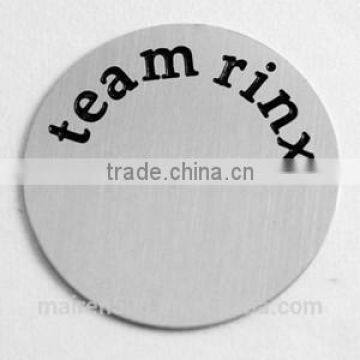 B34 2015 larger silver jewelry initial disc floating locket team rinx plates charms