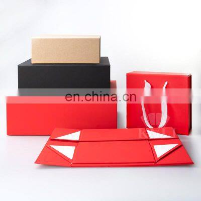 Black paper custom wholesale foldable packaging gifts box