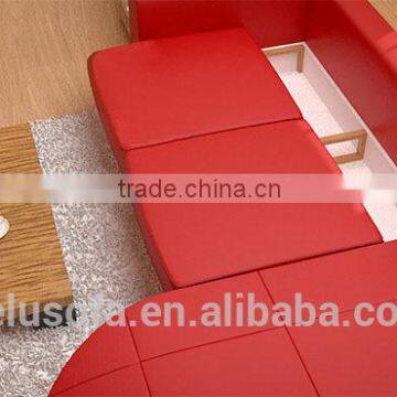 Contemporary Furniture Top Grain Leather Living Room Sofa photo-5