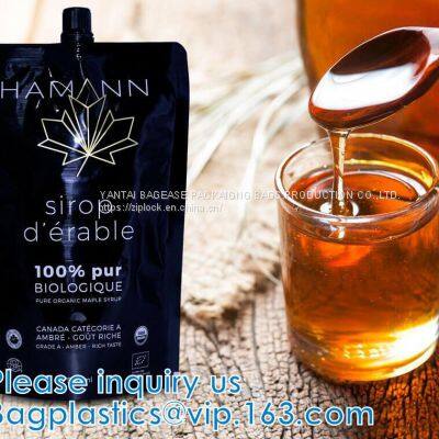 liquid coffee bag, honey pouch, spout soap pouch hand santinizer bag shaped packaging, Stand Up Liquid Soap Spout Pouch Bag, wash fluid liquid soap bag