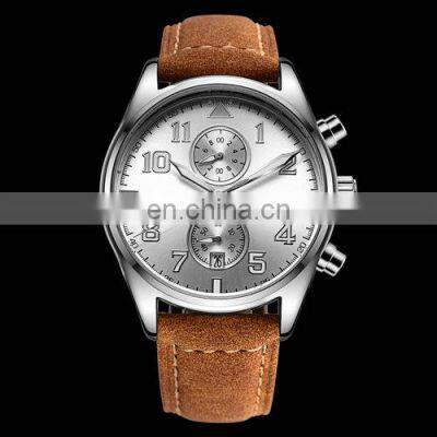 OCHSTIN GQ043A Quartz Wristwatch with Calendar Mens Luxury Watch Men Genuine Leather Strap WATCHES