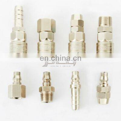 C Type Japanese Steel Nickel-plated Air Pump Air Pipe Pneumatic Self-locking Quick Release Coupling photo-2