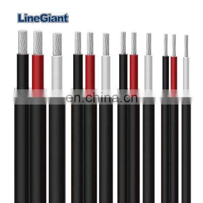 PV cable tinned copper red and black dc photovoltaic 2.5mm2 4mm2 6mm2 customizable solar cable