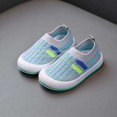 Shuttle Top Stitched Color Blocking Sports Casual Children's Shoes Baby Shoes photo-4