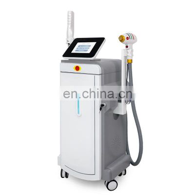 OEM ODM 3 in 1 Elight + 808 diode laser + ND yag 1064 nm 532 nm nd yag laser q-switched tattoo hair removal machine