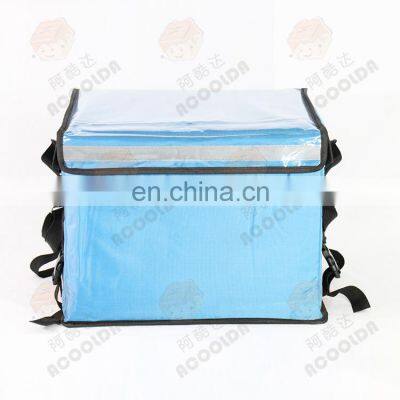 Foldable lunch insulated cooler heated food delivery bags Delivery Bag For Motorcycle