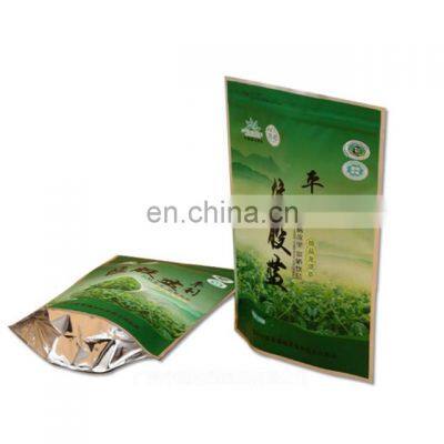 Custom Printed Green Tea Packaging Packets/Stand up Zip Lock Green Tea Pouch Packaging Bag