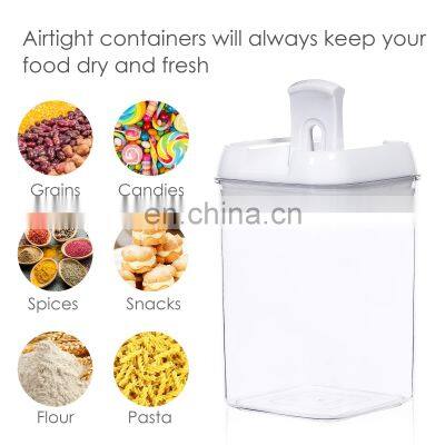 Custom Labels Air Tight Stackable 7pieces Food Storage Boxes Bins Kitchen Airtight Plastic Food Storage Containers Set With Lid photo-5