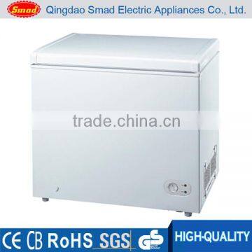 High quality big capacity flat solid door chest freezer price