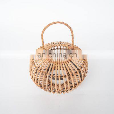 New Arrival Candle Holder Rattan Natural Lantern Wicker Candlestick Holder High Quality European Style Vietnam Supplier photo-2