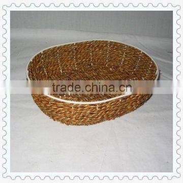 oval-shape weaving decorative storage paper rope basket