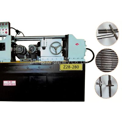 Thread bar making machine, screw thread rolling machine