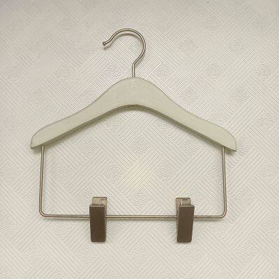 Multifunctional Wooden Pants Rack Children Clothes Store Closet Lotus Hanger With Clips for Display photo-2