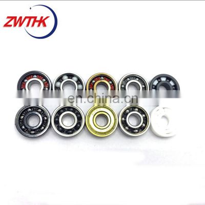 Stainless steel zirconia mixed ceramic Skateboard bearing Original factory supply 608 bearing