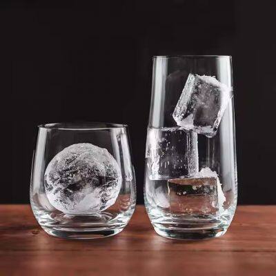 Perfection Stemless Wine Glass Custom Crystal Tasting Glass Cups Wine Tumblers Drinking Bourbon Whiskey Glasses Stemless Cup