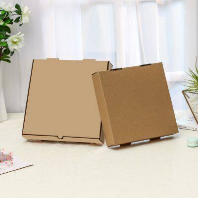 Corrugated Paper Pizza Box Custom Logo Biodegradable Cardboard Takeaway Pizza Box