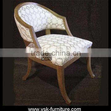 AC-004 Luxury European Style Oak Wood Armchair