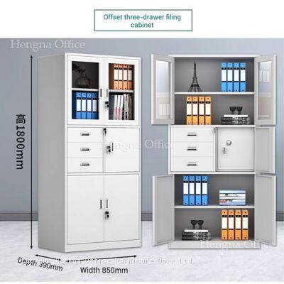 High-Quality Metal File Cabinets With Tempered Glass Doors for Offices, Legal Firms, and Healthcare Facilities-OEM/ODM photo-3