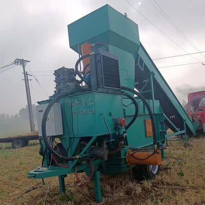 Panqi High Yield Large Three Cylinder Wheat Straw Baler Wood Shavings Bag Baler photo-4
