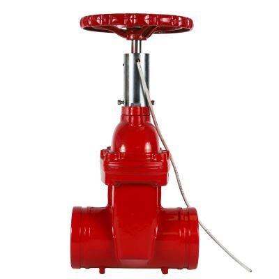High-Performance Grooved Gate Valve Cast Iron Flange Rod Type Sluice Gate Valve for Fire Protection Purposes