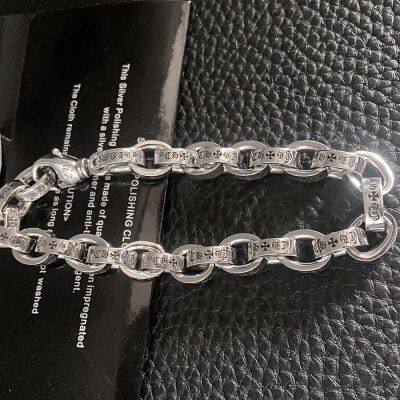 Factory Price High Quality S925 Sterling Silver New Six-Character Mantra Bracelet Men Women Retro Trend Jewelry Gift photo-2