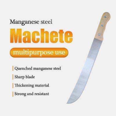 Couteau de chasse machette de 55 cm, lame robuste pour les travaux en forêt tropicale et à la ferme