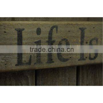 Animal Theme Black Deer Antique Decorative Wooden Hooks Wall Plaque With Saying photo-5