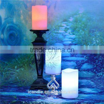 Sliver Glitter 3AAA Battery Romantic Home Decoration Flameless LED Candle photo-5
