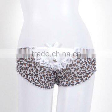 sexy lacy transparentanimal priting panties thongs women 6010